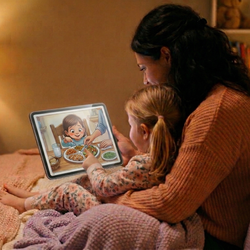 Personalized children's book with colorful illustrations